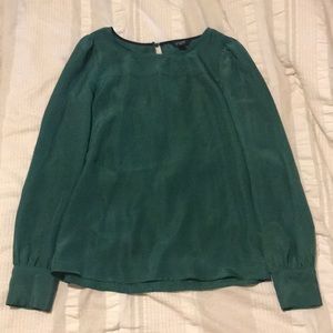 J crew Green Blouse